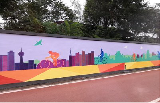 禄劝墙体彩绘-围墙