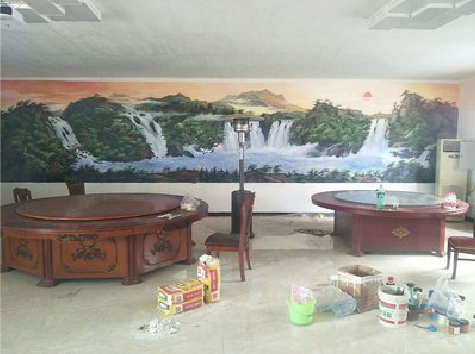 禄劝墙绘-写实风景