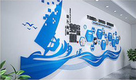 禄劝海浪主题文化墙如何设计？