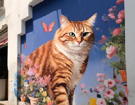 禄劝自己绘制有个性的手绘墙