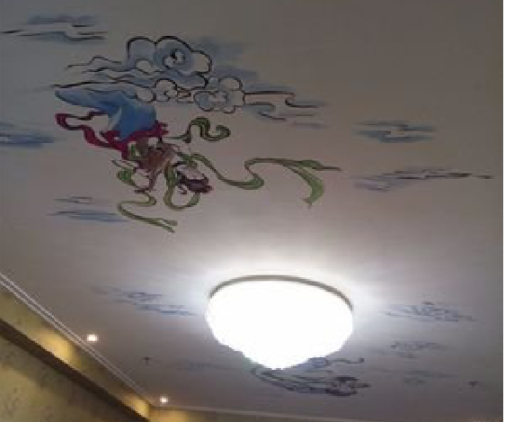 禄劝如何快速绘制天花板上的手绘墙？