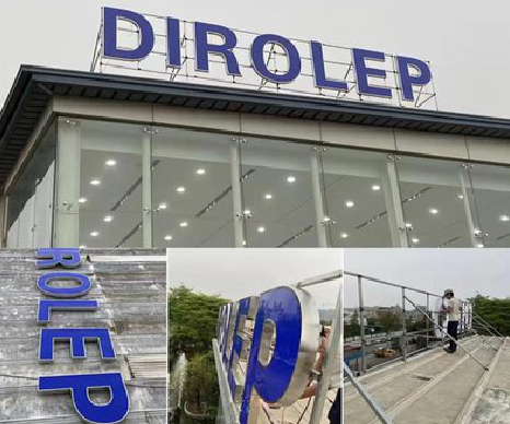 禄劝楼顶发光字安装的注意事项。